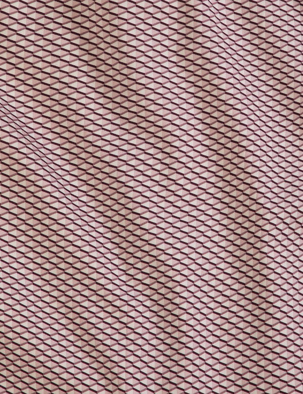GEO PRINT SHIRT | MID PINK