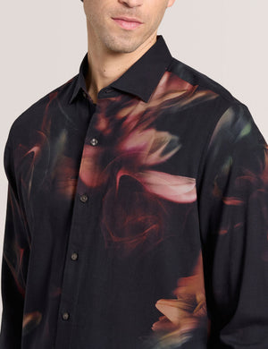 DARK PRINT SHIRT | NAVY