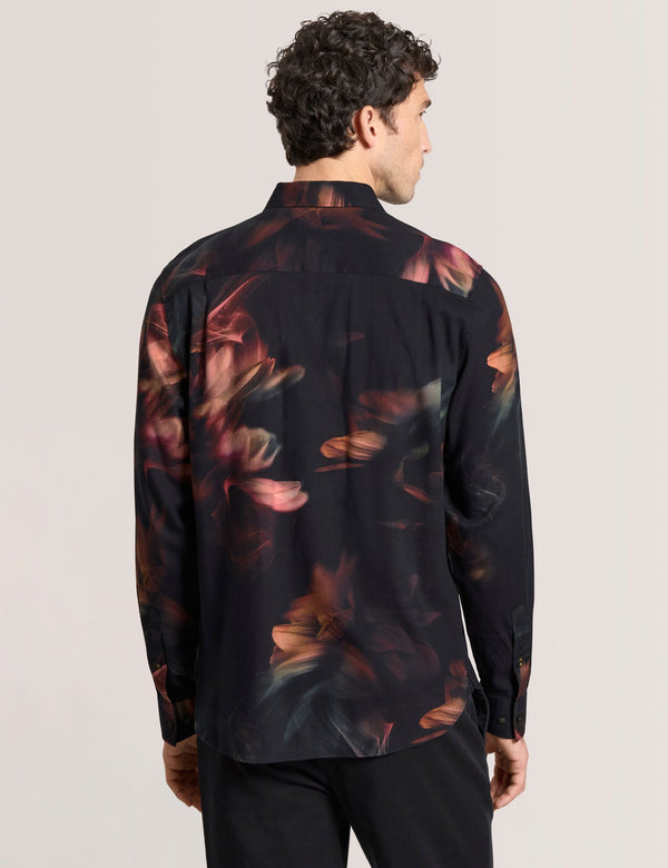 DARK PRINT SHIRT | NAVY
