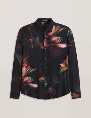 DARK PRINT SHIRT | NAVY