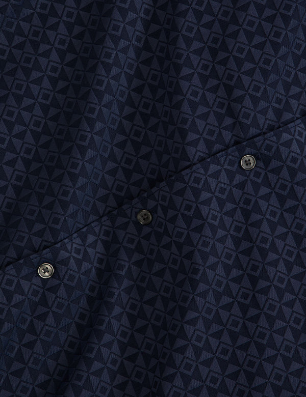 KNIT SHIRT | NAVY