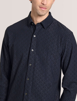 KNIT SHIRT | NAVY