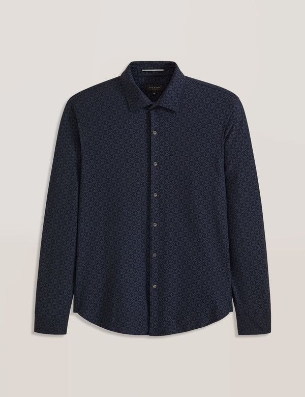 KNIT SHIRT | NAVY