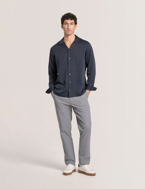 YARN DYE SHIRT | NAVY