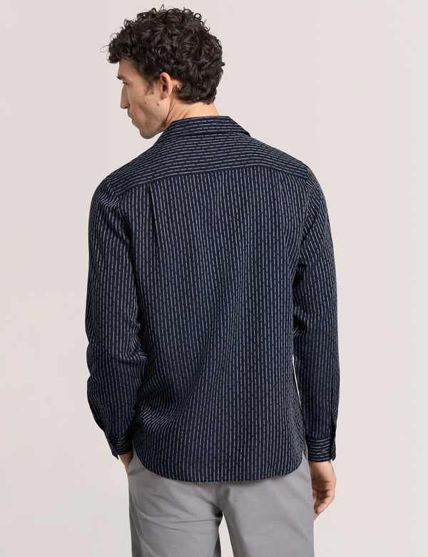 YARN DYE SHIRT | NAVY