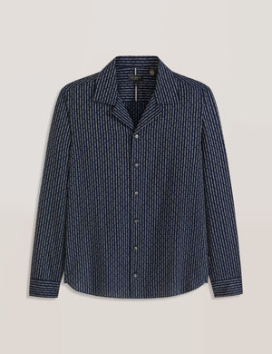 YARN DYE SHIRT | NAVY
