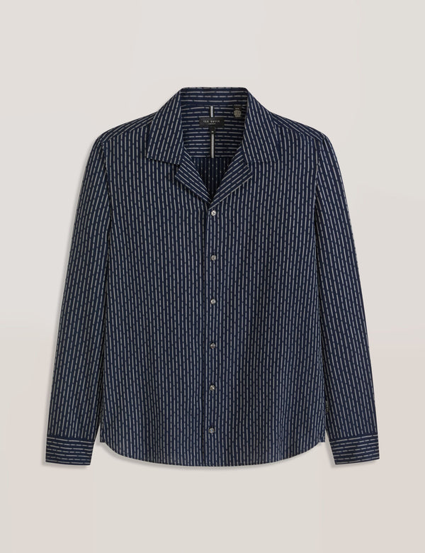 YARN DYE SHIRT | NAVY