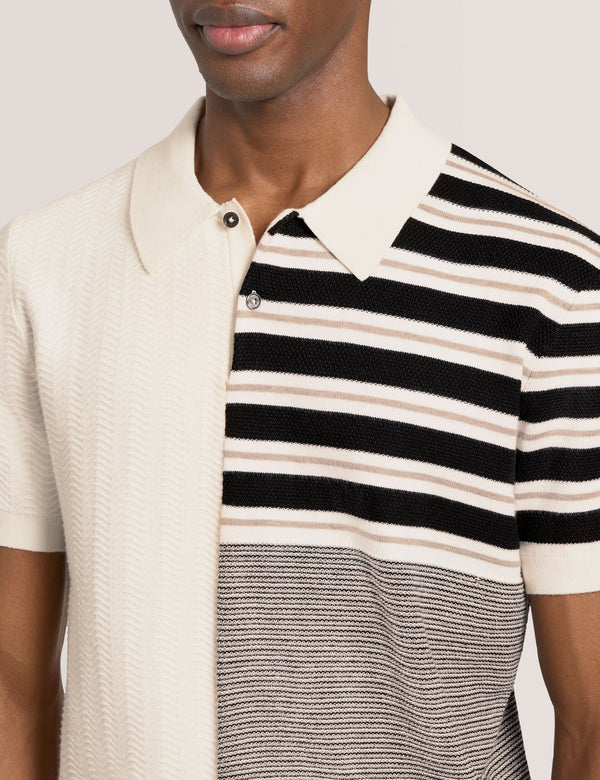 PATCHWORK POLO | ECRU