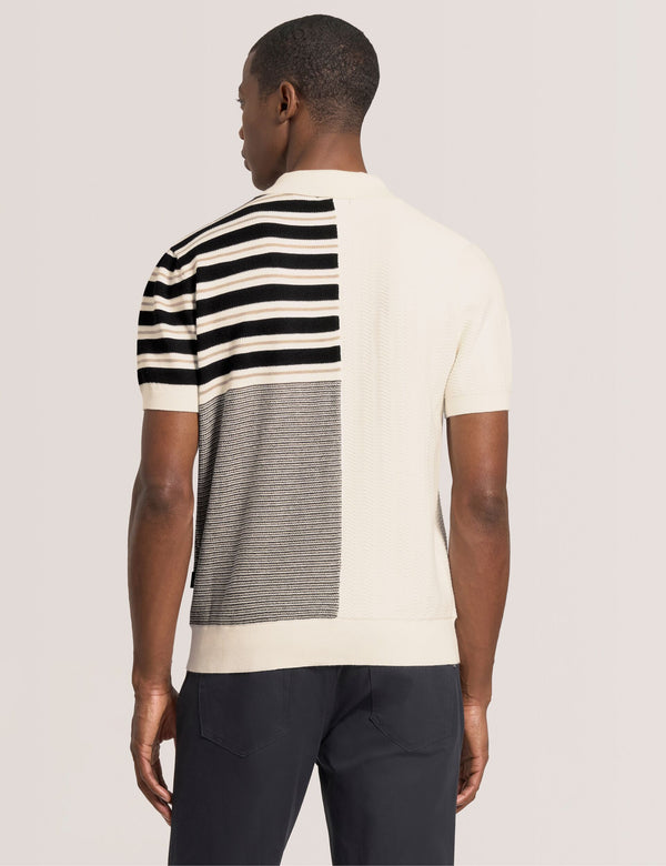 PATCHWORK POLO | ECRU