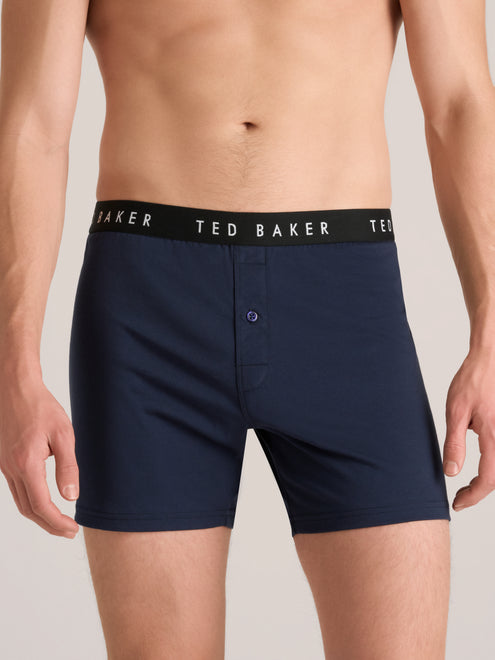 3 PK Cotton Blend Knit Boxer | BLUE