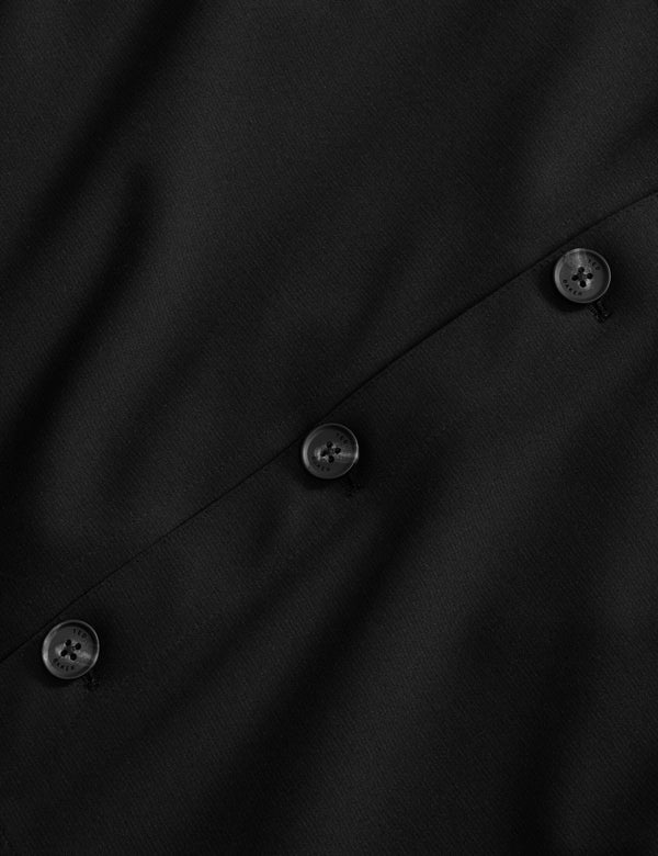 BUTTON FRONT SHACKET | BLACK