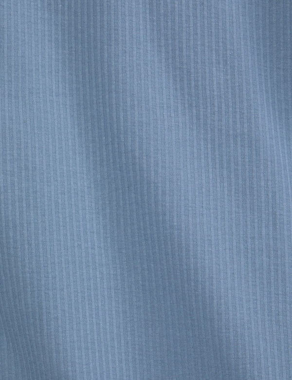 RIB ZIP POLO | LIGHT BLUE