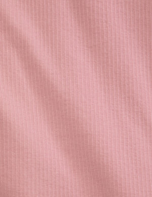 RIB ZIP POLO | PALE PINK