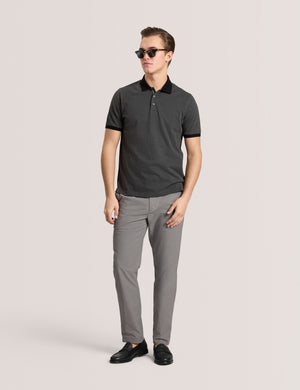 JACQUARD POLO | BLACK