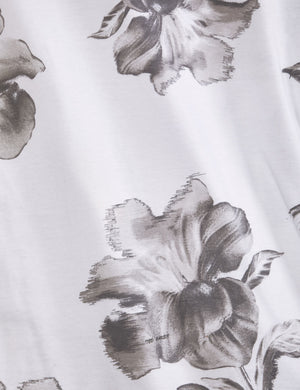 FLORAL GRAPHIC TEE | WHITE