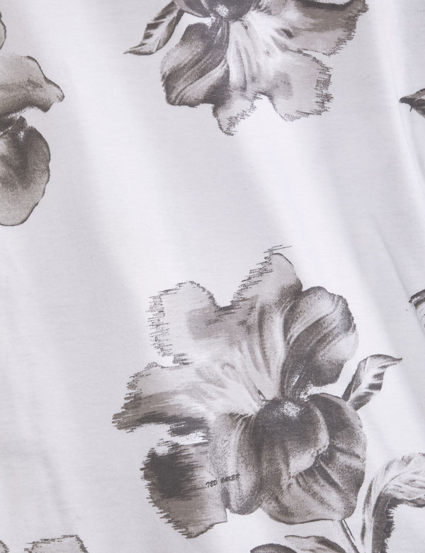 FLORAL GRAPHIC TEE | WHITE