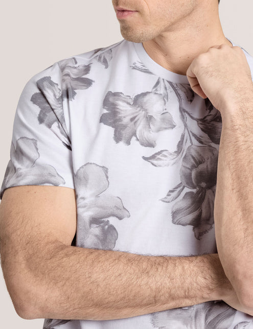 FLORAL GRAPHIC TEE | WHITE