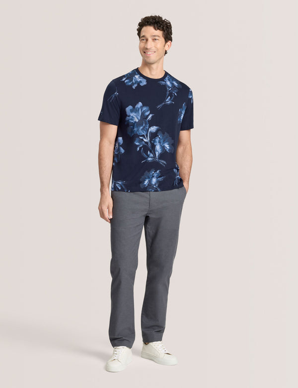 FLORAL GRAPHIC TEE | NAVY