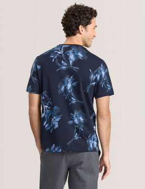 FLORAL GRAPHIC TEE | NAVY