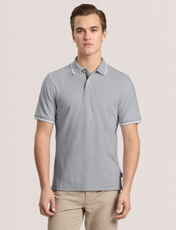 TEXTURE POLO | GREY