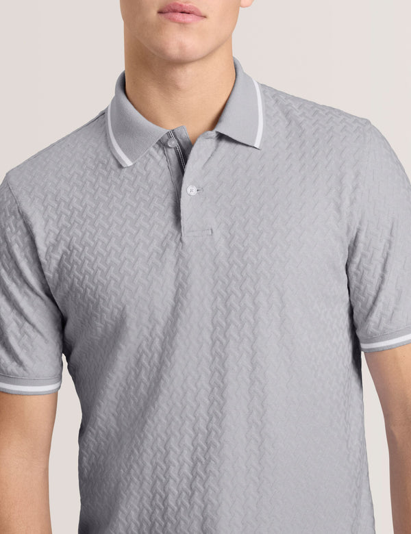 TEXTURE POLO | GREY