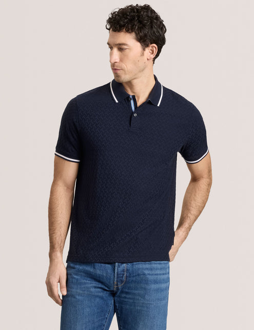 TEXTURE POLO | NAVY