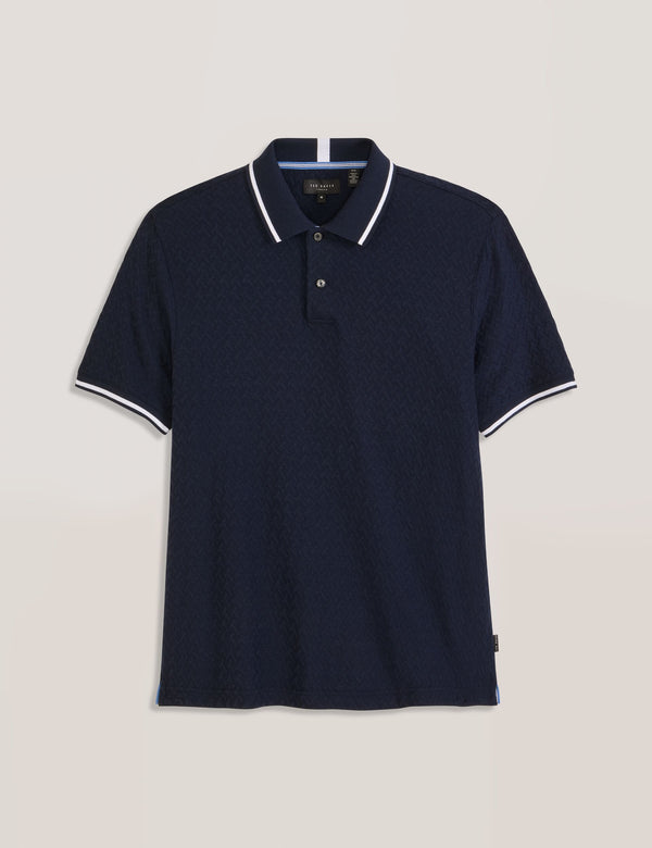 TEXTURE POLO | NAVY