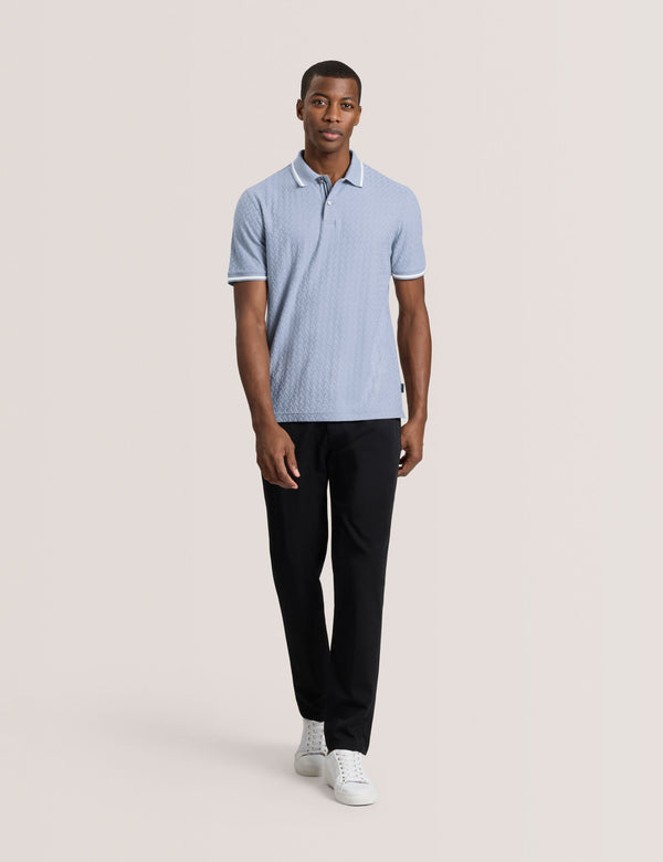 TEXTURE POLO | BLUE