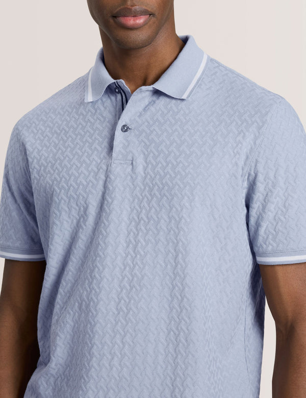 TEXTURE POLO | BLUE