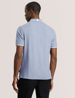 TEXTURE POLO | BLUE