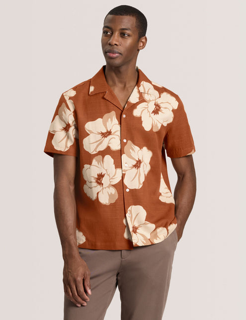 PRINTED SHIRT | BUR-ORANGE