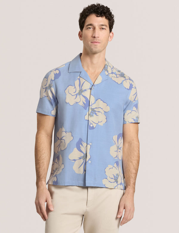 PRINTED SHIRT | LT-BLUE