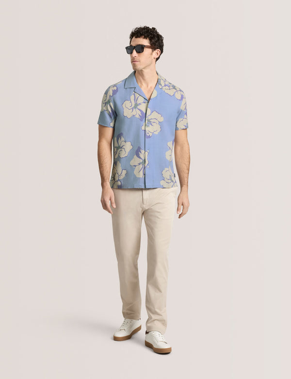 PRINTED SHIRT | LT-BLUE