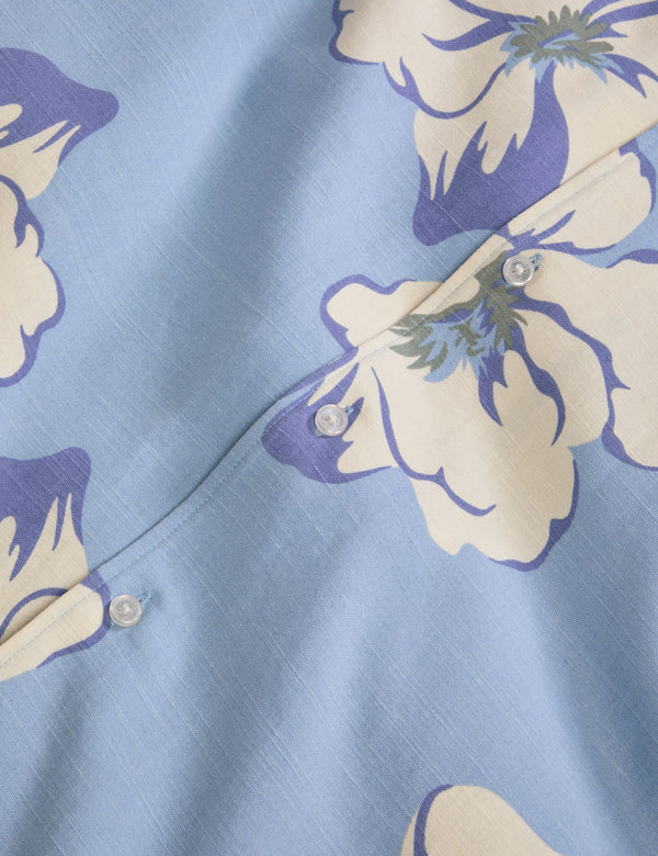 PRINTED SHIRT | LT-BLUE