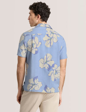 PRINTED SHIRT | LT-BLUE