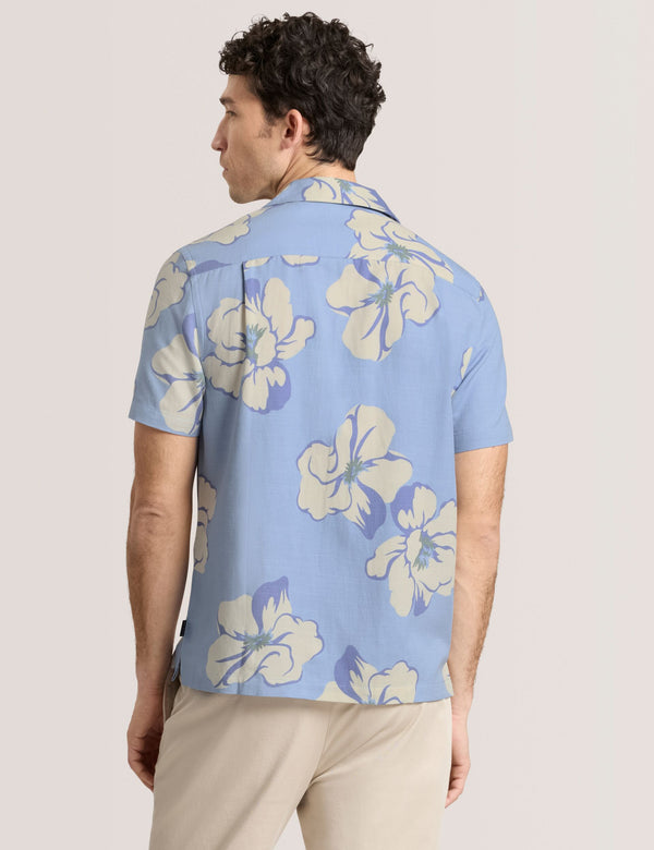 PRINTED SHIRT | LT-BLUE