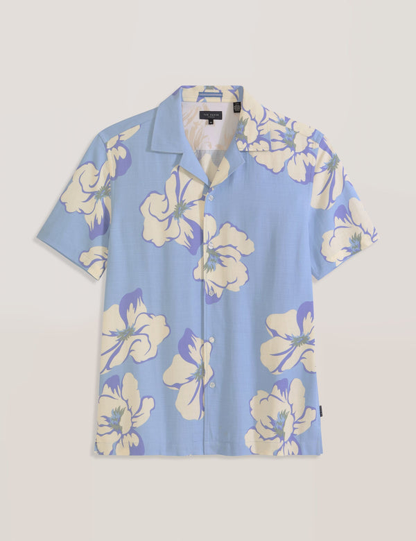 PRINTED SHIRT | LT-BLUE