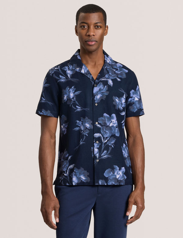 PRINTED SHIRT | NAVY