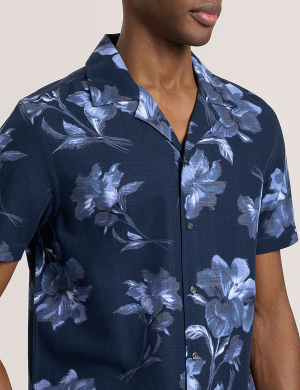 PRINTED SHIRT | NAVY