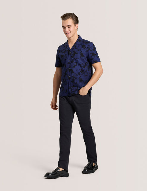 PRINTED SHIRT | NAVY