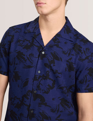 PRINTED SHIRT | NAVY