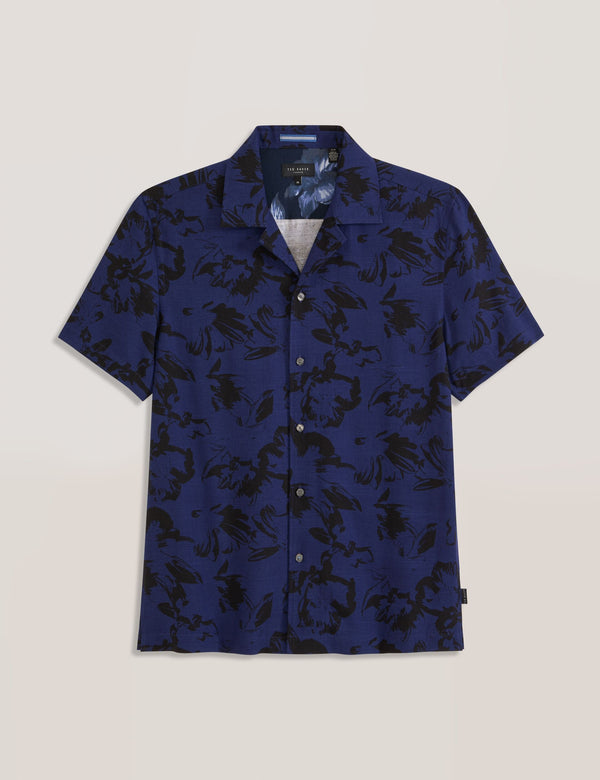 PRINTED SHIRT | NAVY