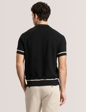 SWEATER POLO | BLACK