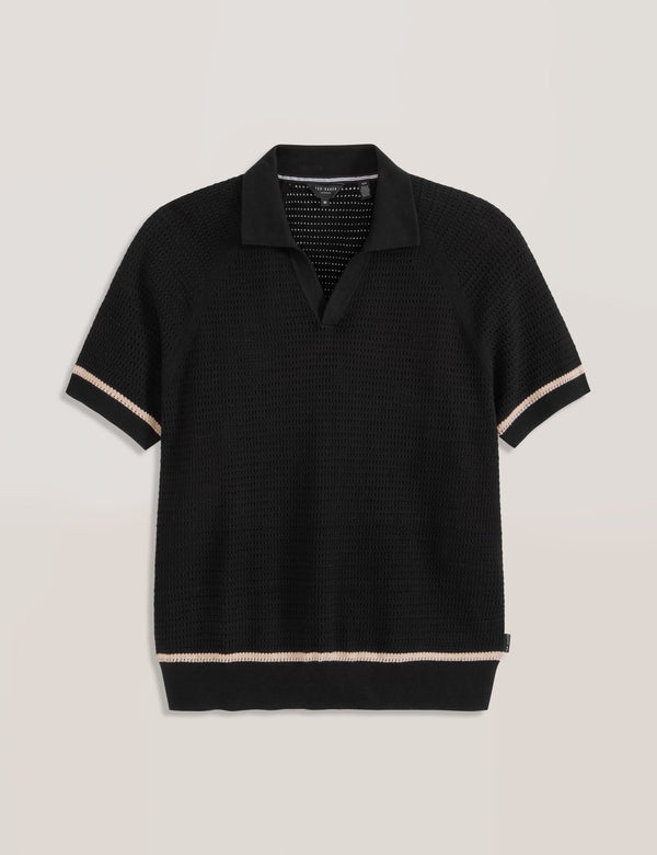 SWEATER POLO | BLACK