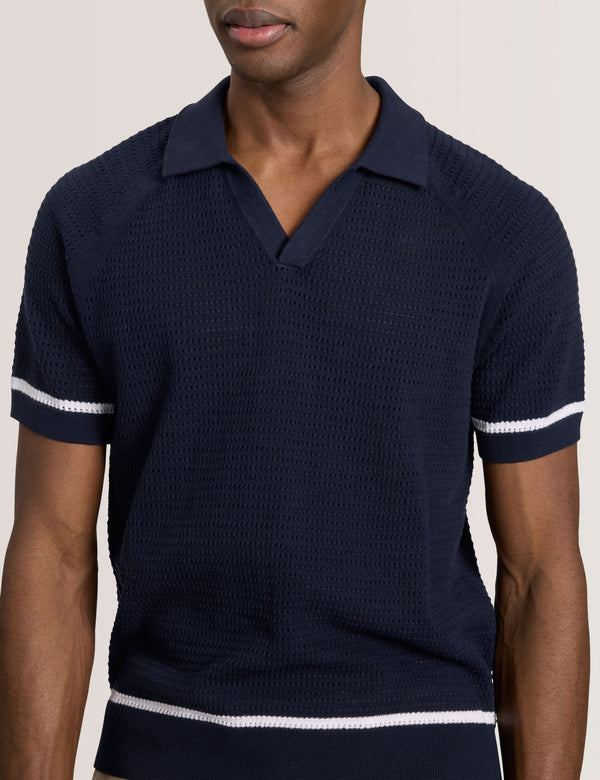 SWEATER POLO | NAVY