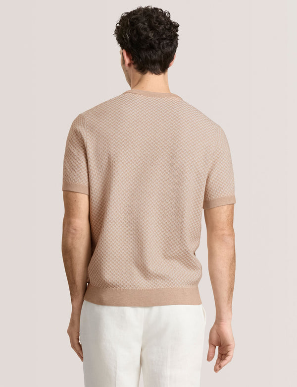 HERRINGBONE SWEATER | TAUPE