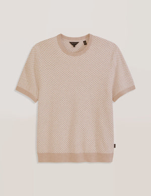 HERRINGBONE SWEATER | TAUPE