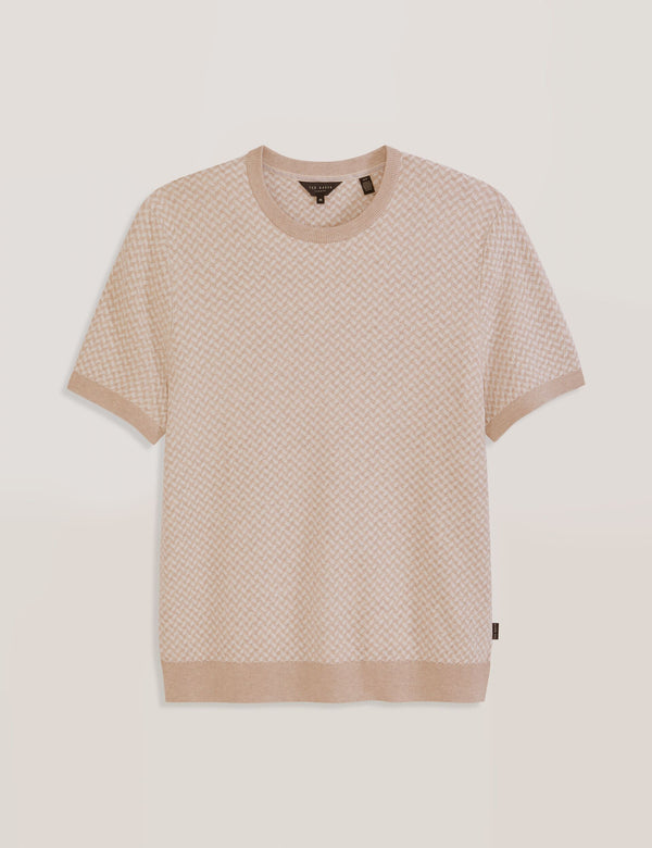 HERRINGBONE SWEATER | TAUPE