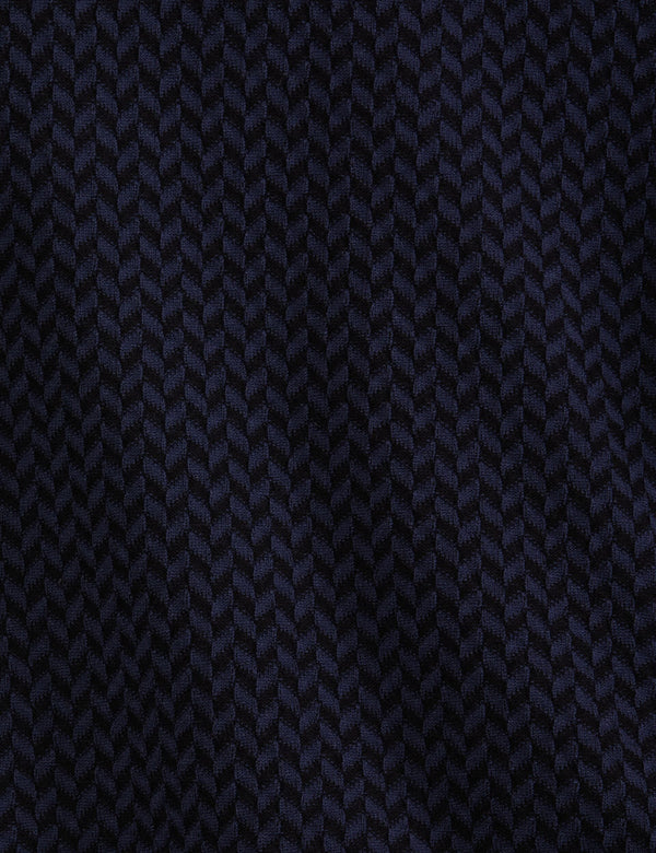 HERRINGBONE SWEATER | DARK NAVY