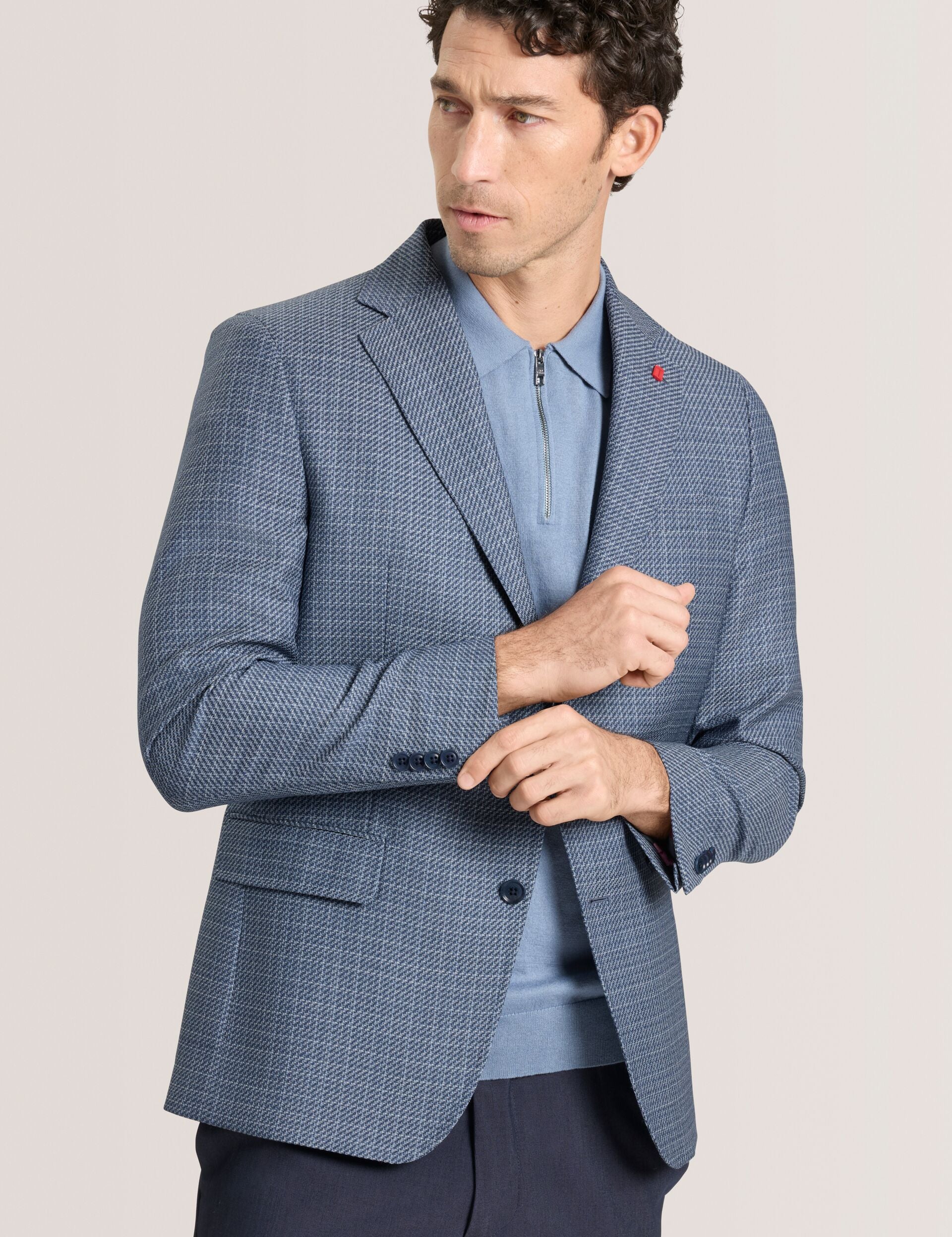 Plaid Woven Texture Tailored Blazer | Winfred | Ted Baker US